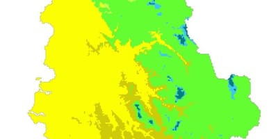 Kort af Albaníu loftslag
