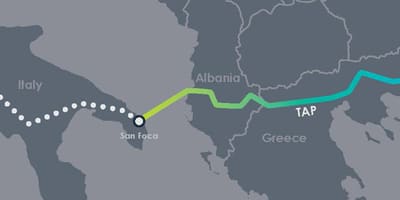 Kort af tappa Albaníu